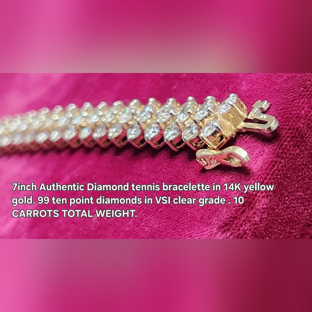 Tennis bracelet.